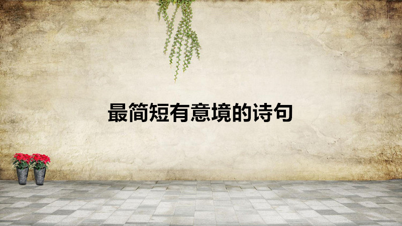 最簡(jiǎn)短有意境的詩(shī)句有哪些?那些冷門(mén)又驚艷的詩(shī)詞盤(pán)點(diǎn)
