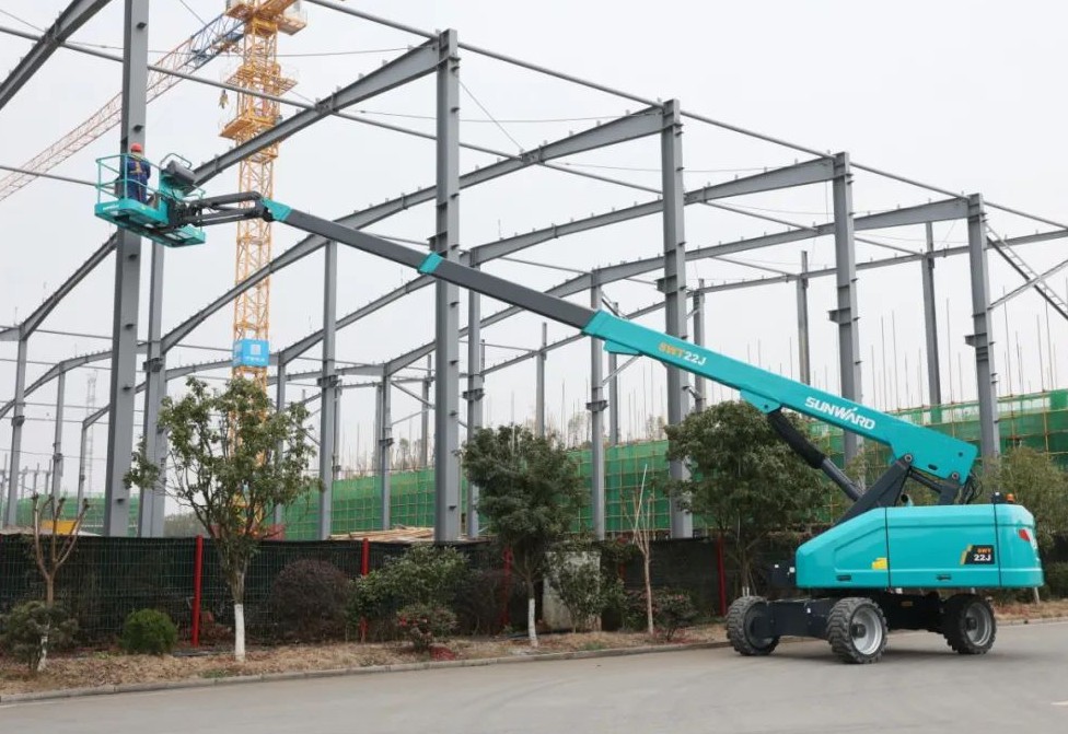 勇闖藍海！山河智能兩款臂式高空作業平臺正式“出道”