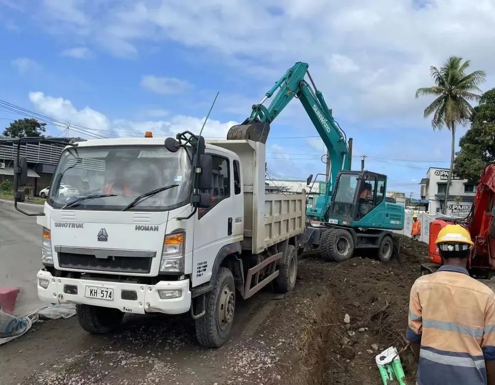 “山河綠”邁向南太平洋島，山河智能輪挖助力斐濟基礎設施建設