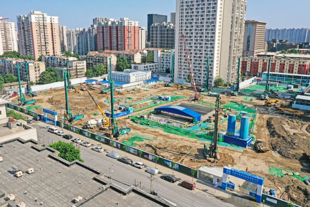 閃耀首都！山河智能旋挖鉆機集群助力民生工程